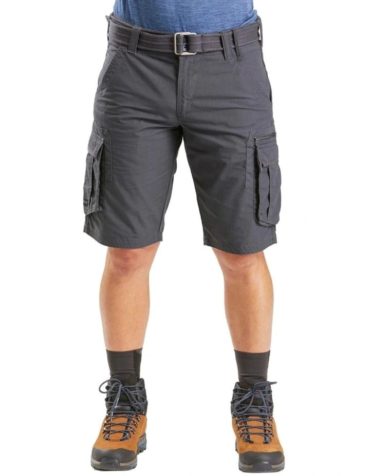 Decathlon | Men's Travel Trekking Cargo Shorts - TRAVEL 100 - Grey image 1