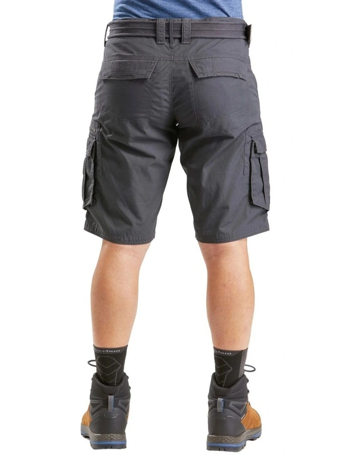 Decathlon | Men's Travel Trekking Cargo Shorts - TRAVEL 100 - Grey image 2
