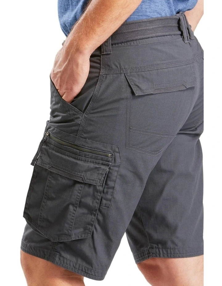 Decathlon | Men's Travel Trekking Cargo Shorts - TRAVEL 100 - Grey image 3