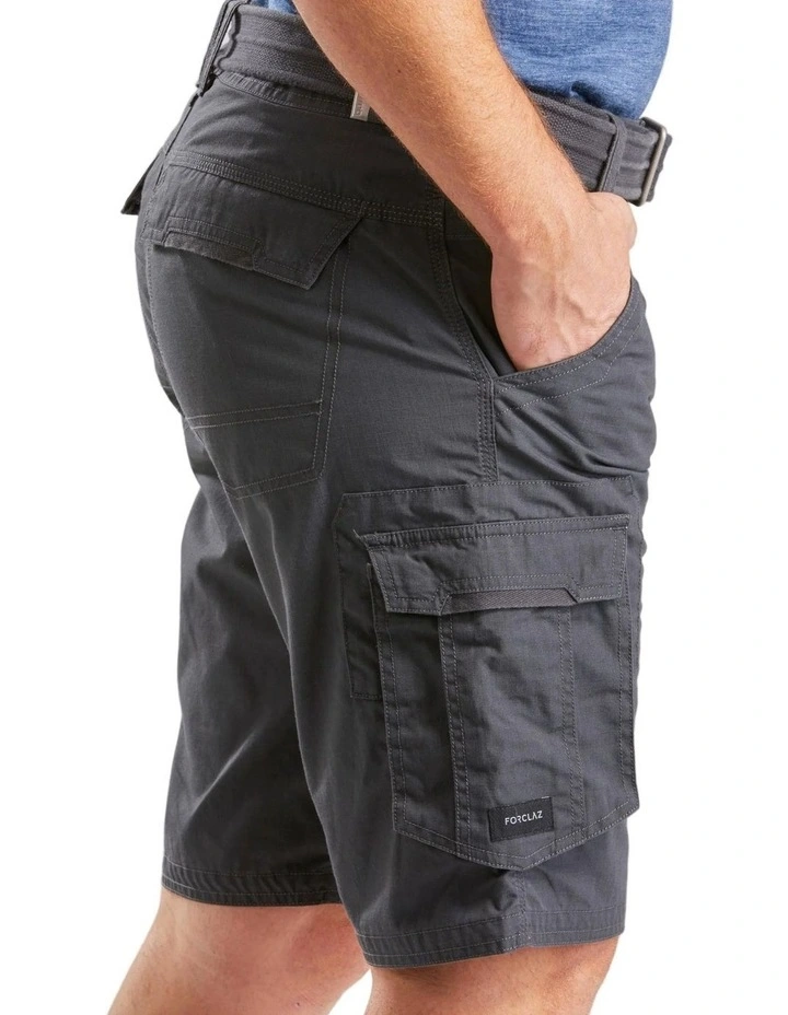 Decathlon | Men's Travel Trekking Cargo Shorts - TRAVEL 100 - Grey image 4