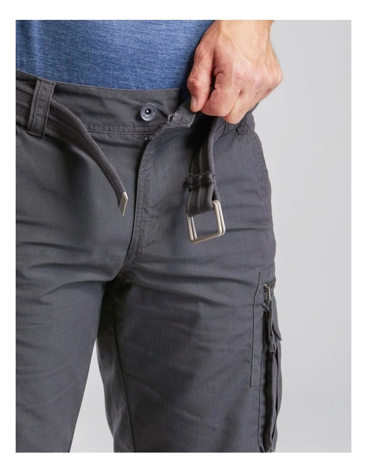 Decathlon | Men's Travel Trekking Cargo Shorts - TRAVEL 100 - Grey image 5