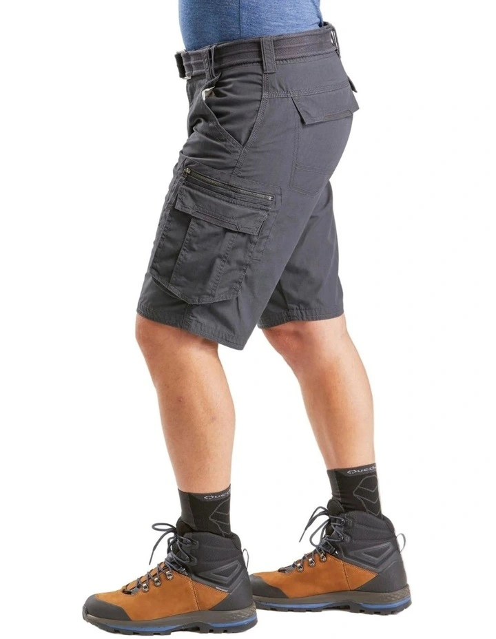 Decathlon | Men's Travel Trekking Cargo Shorts - TRAVEL 100 - Grey image 6