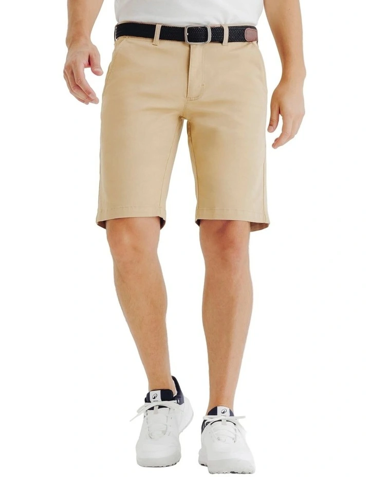 Decathlon | Inesis Men's Golf Cotton Chino Shorts - Mw500 Beige  - Beige image 1