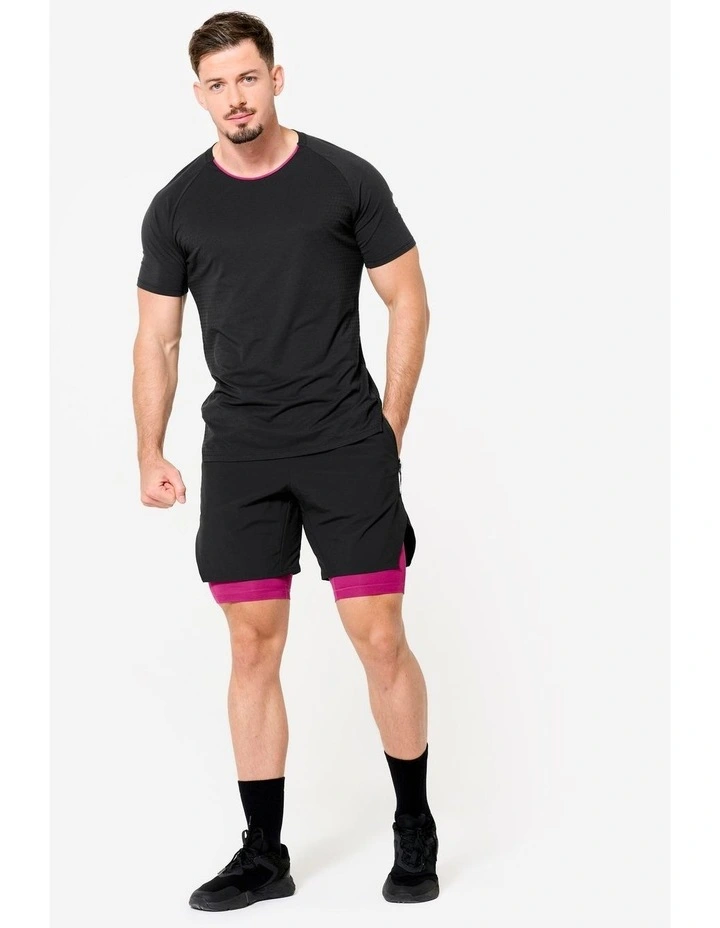 Breathable & Light Cross Training Shorts Celliant in Black image 2