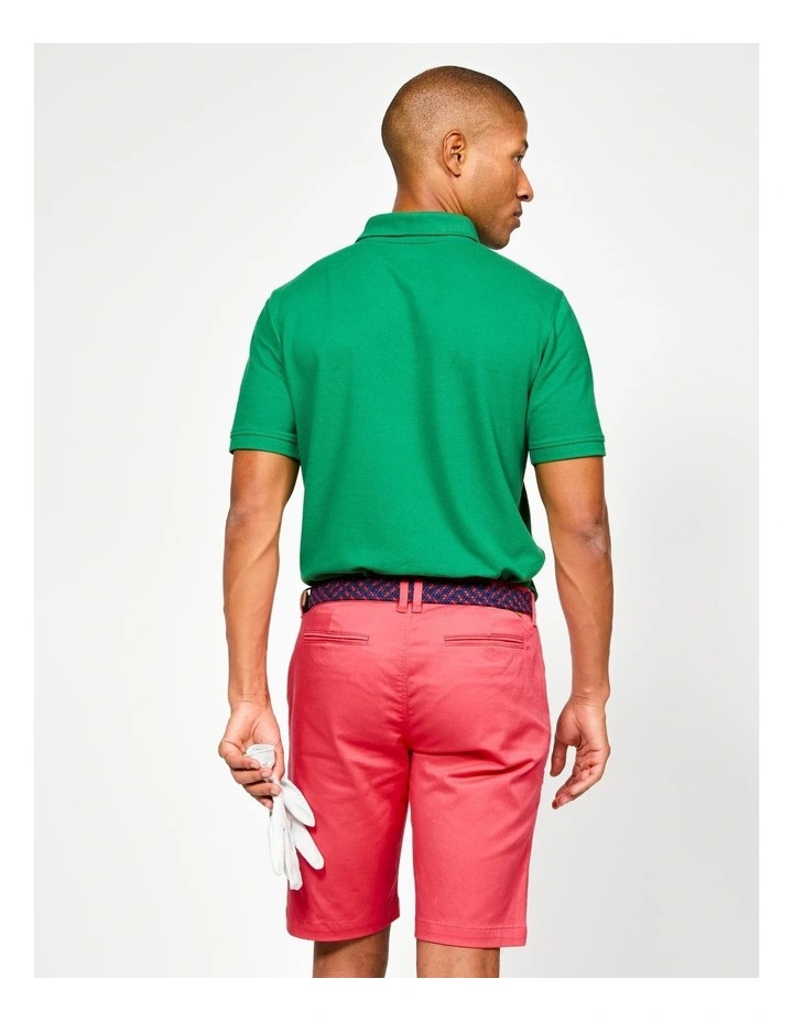 Men's Golf Cotton Chino Shorts in Cherry Pink image 3