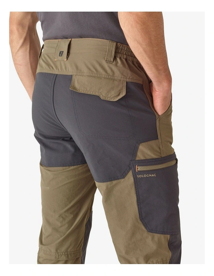 Decathlon | BREATHABLE AND DURABLE TROUSERS 520 BROWN image 3