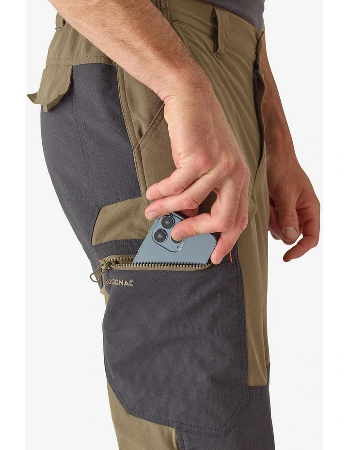 Decathlon | BREATHABLE AND DURABLE TROUSERS 520 BROWN image 4