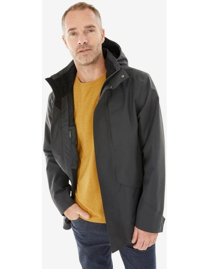 Decathlon | Men's Hiking Waterproof Jacket NH550 WP - Grey / 8583200 image 4