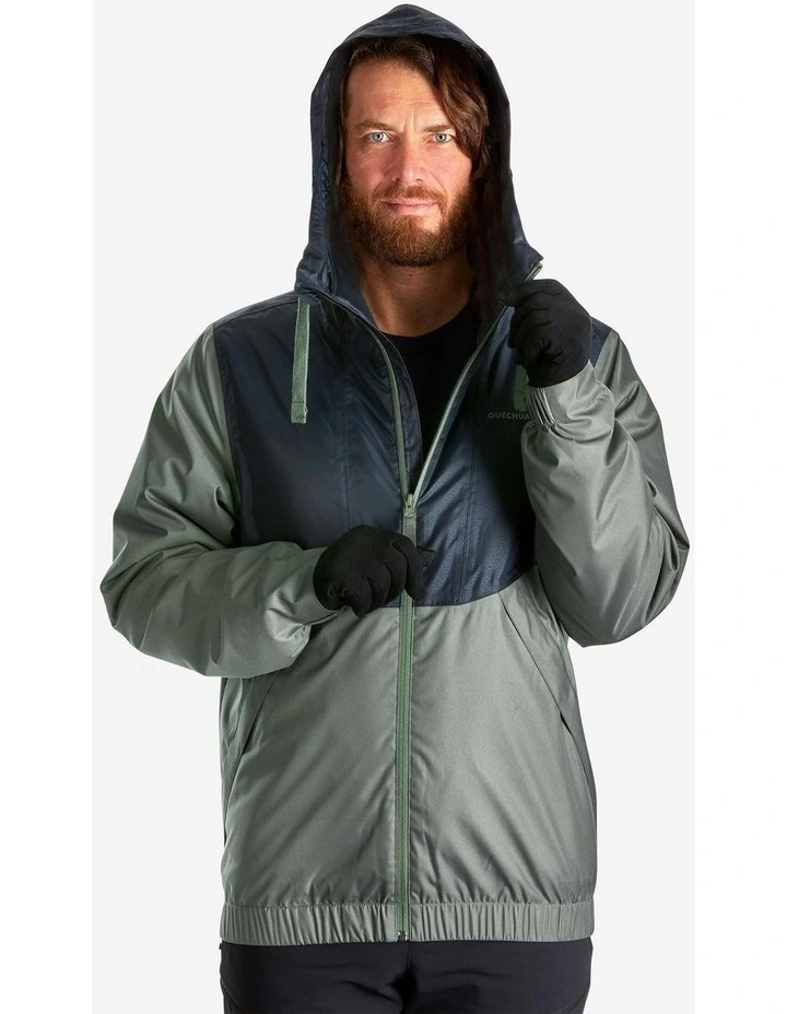 Decathlon | Quechua Men Waterproof Hiking Jacket NH100 Green image 1