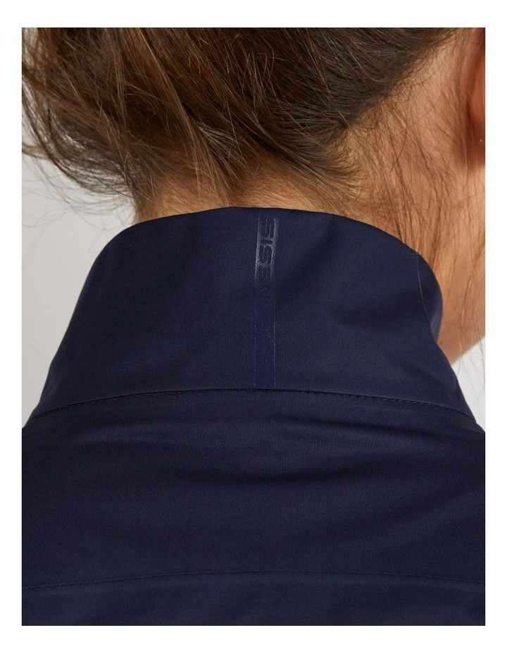 Decathlon | Women's Golf Waterproof Rain Jacket RW500 Navy Blue image 3