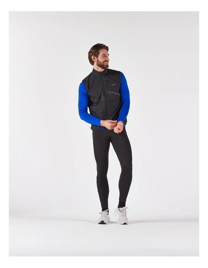 Decathlon | KIPRUN Run 500 Men's Sleeveless Windproof Running Jacket - Black image 3