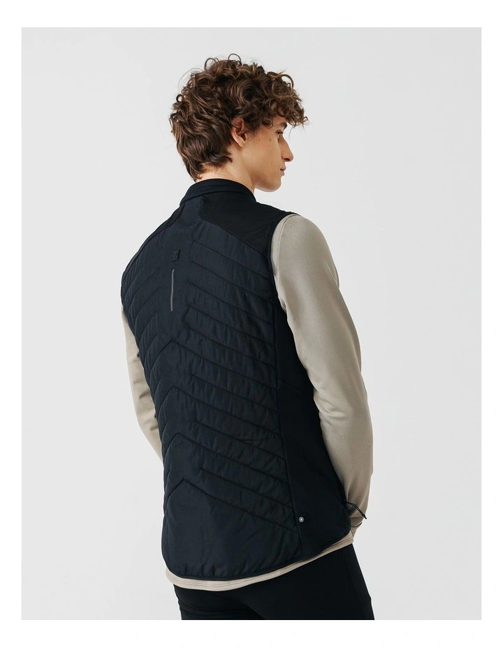 Decathlon | Men's warm sleeveless running jacket - KIPRUN RUN 500 Warm - Black image 2