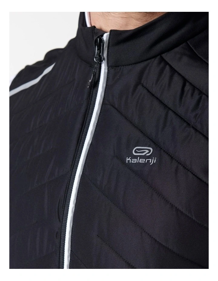 Decathlon | Men's warm sleeveless running jacket - KIPRUN RUN 500 Warm - Black image 7