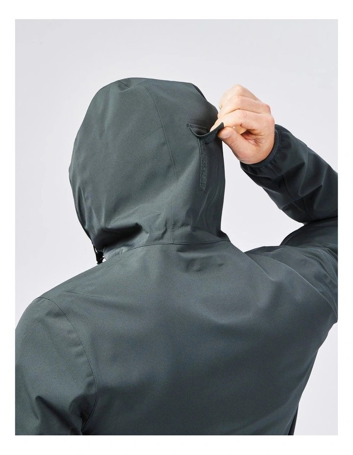 Decathlon | Mens lightweight, waterproof hiking jacket MH100 - Green image 3