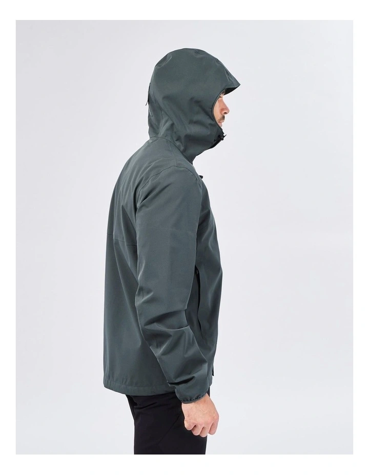 Decathlon | Mens lightweight, waterproof hiking jacket MH100 - Green image 4