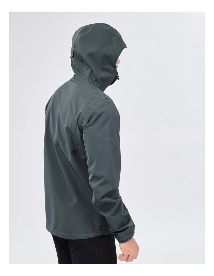 Decathlon | Mens lightweight, waterproof hiking jacket MH100 - Green image 5