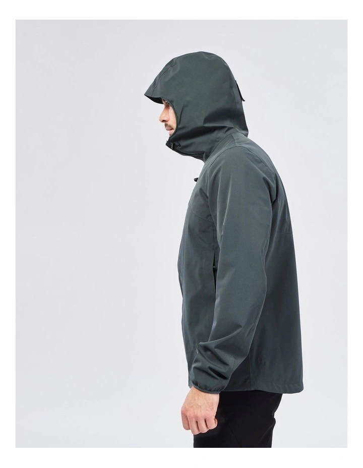 Decathlon | Mens lightweight, waterproof hiking jacket MH100 - Green image 6