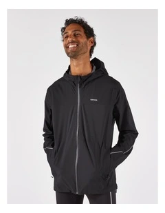 Decathlon | Men's waterproof trail running jacket, KIPRUN Run 500 - Black