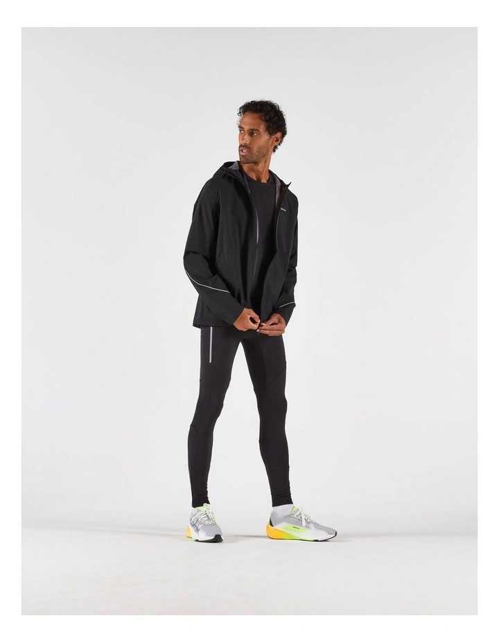 Decathlon | Men's waterproof trail running jacket, KIPRUN Run 500 - Black image 3