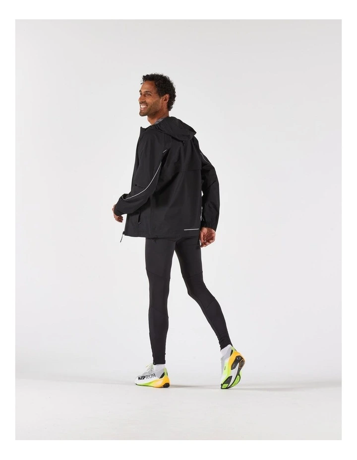 Decathlon | Men's waterproof trail running jacket, KIPRUN Run 500 - Black image 4