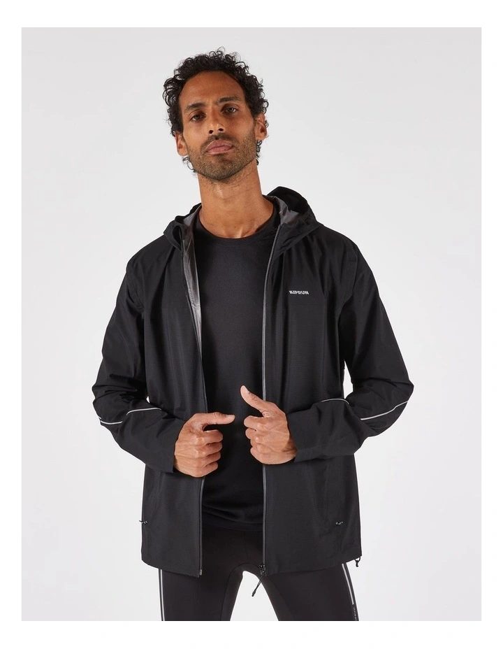 Decathlon | Men's waterproof trail running jacket, KIPRUN Run 500 - Black image 5