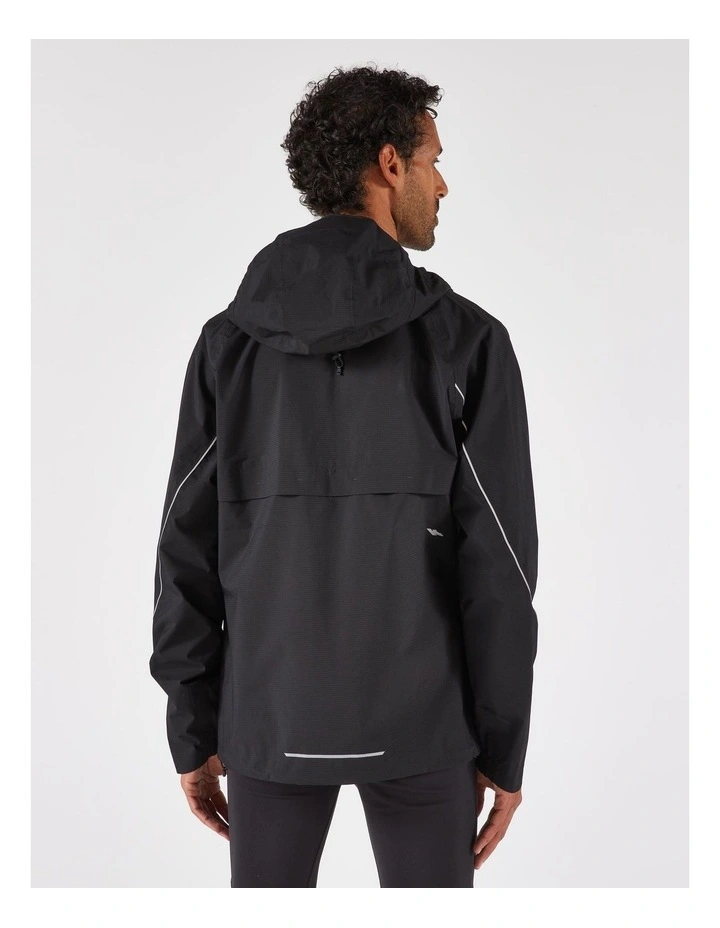 Decathlon | Men's waterproof trail running jacket, KIPRUN Run 500 - Black image 6