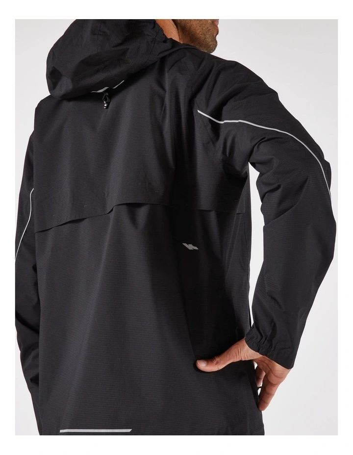 Decathlon | Men's waterproof trail running jacket, KIPRUN Run 500 - Black image 7
