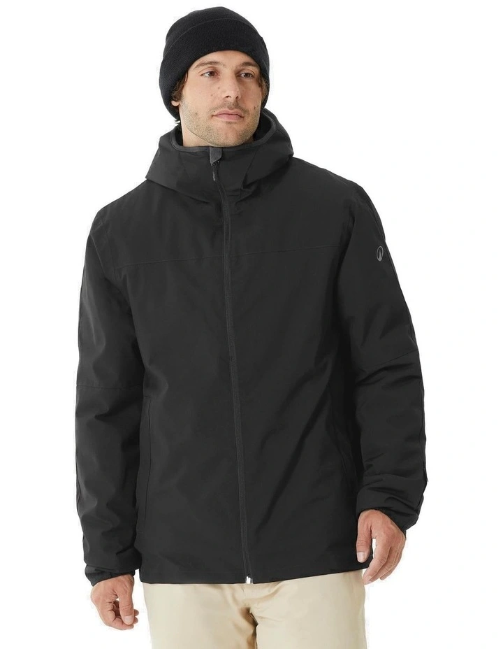 Mens Ski Jacket 100 in Black image 2