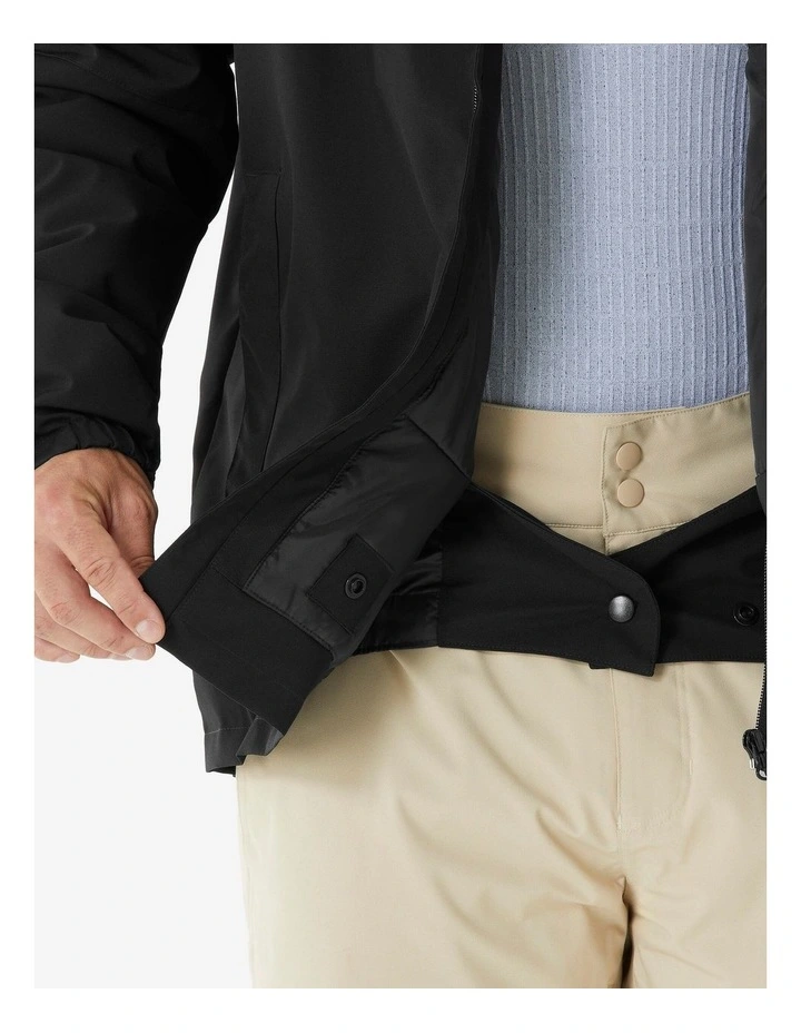 Mens Ski Jacket 100 in Black image 4