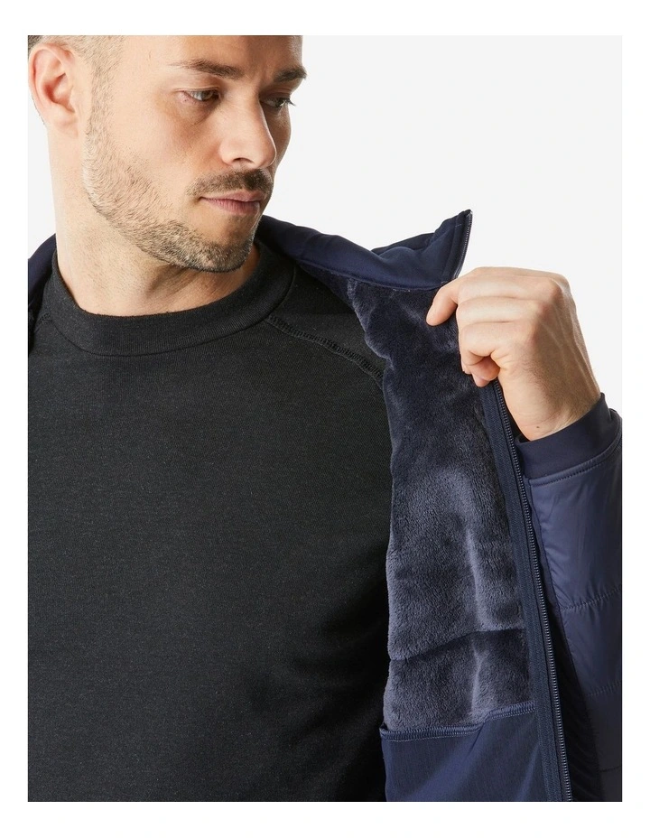 Decathlon | Men's Warm Hybrid Hiking Fleece MH900 Mountain - Blue image 7