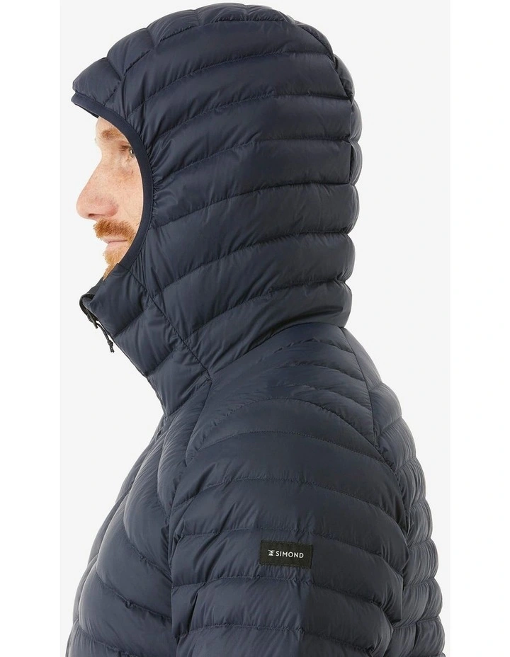Decathlon | Mens hiking hooded down jacket -5C MH100 - Blue image 2