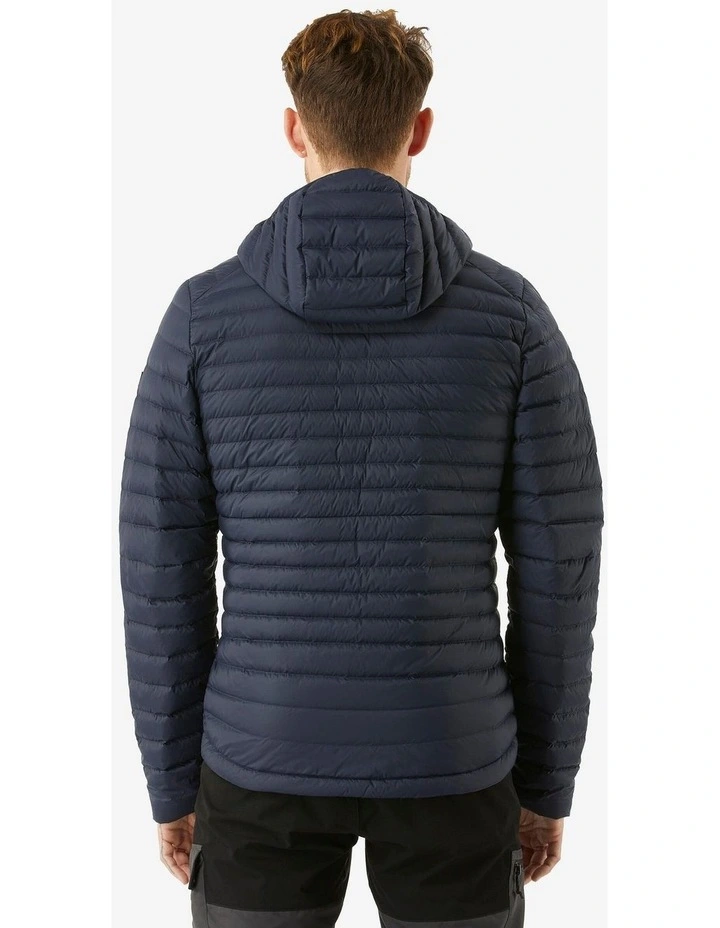 Decathlon | Mens hiking hooded down jacket -5C MH100 - Blue image 3