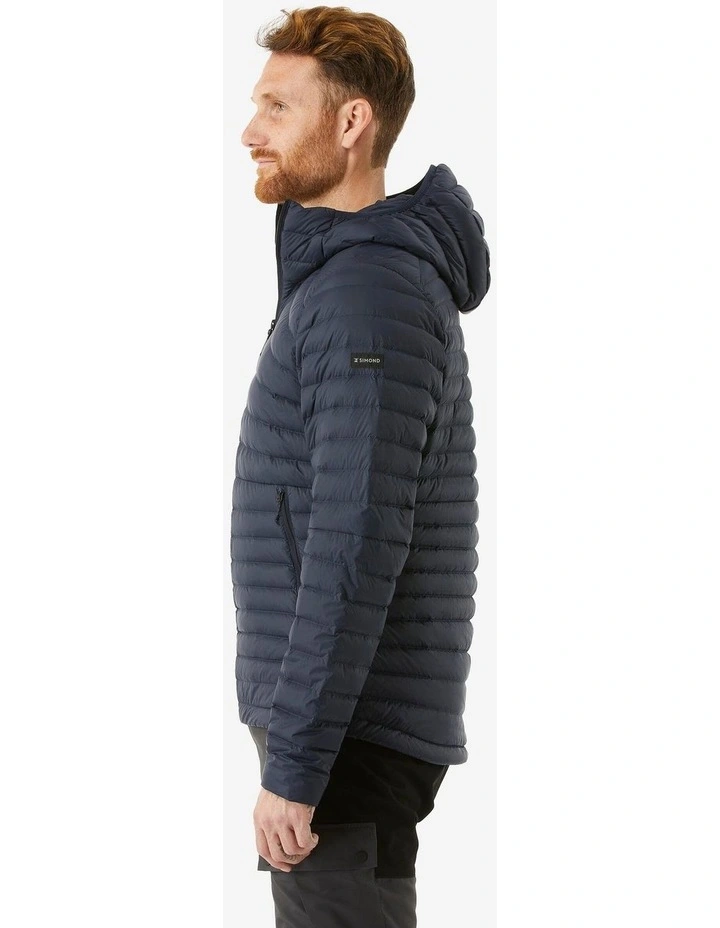 Decathlon | Mens hiking hooded down jacket -5C MH100 - Blue image 6