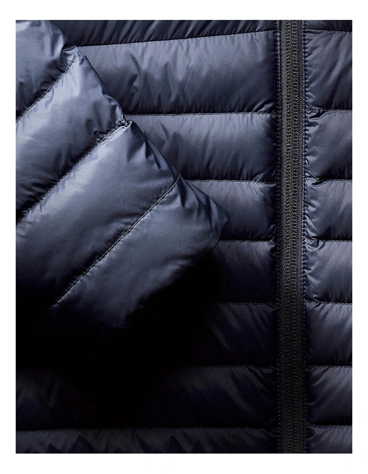 Decathlon | Mens hiking hooded down jacket -5C MH100 - Blue image 7
