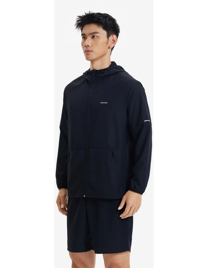 Decathlon | Kiprun Men Running Jacket WIND 100 Black image 2