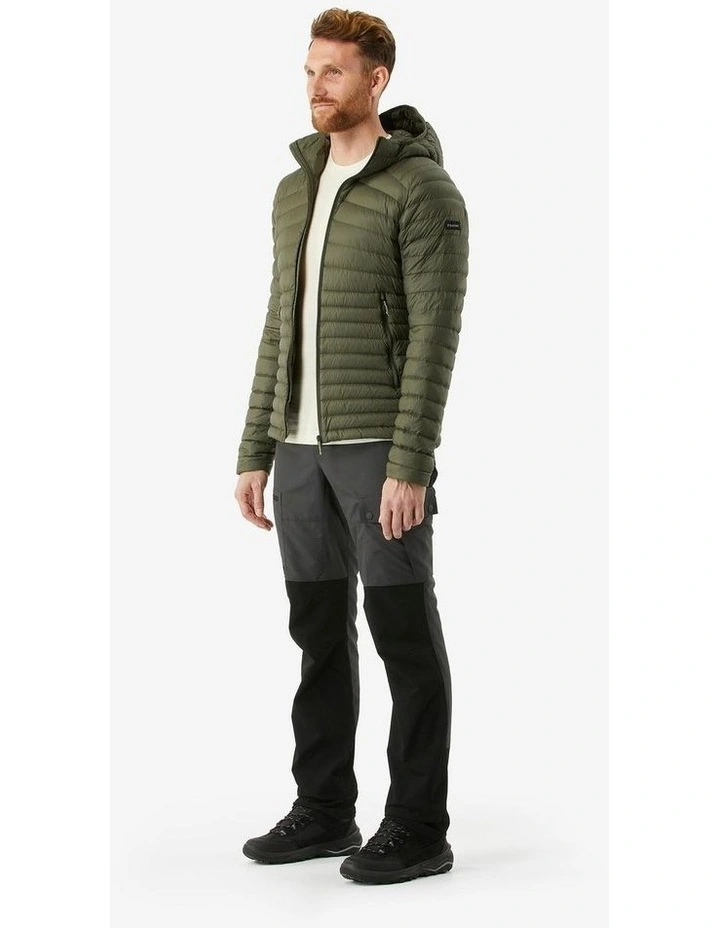 Decathlon | Mens hooded down hiking jacket -5C, MT100 - Green image 1