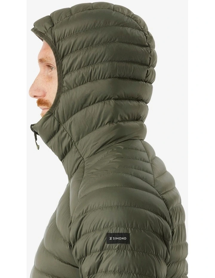 Decathlon | Mens hooded down hiking jacket -5C, MT100 - Green image 2