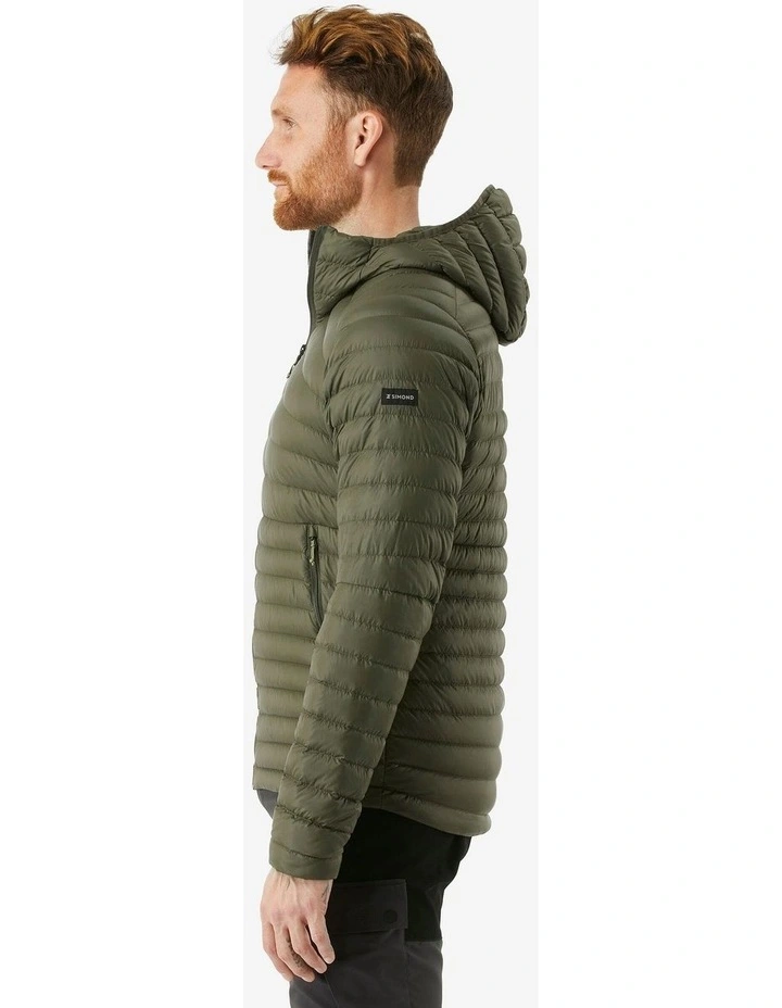 Decathlon | Mens hooded down hiking jacket -5C, MT100 - Green image 5