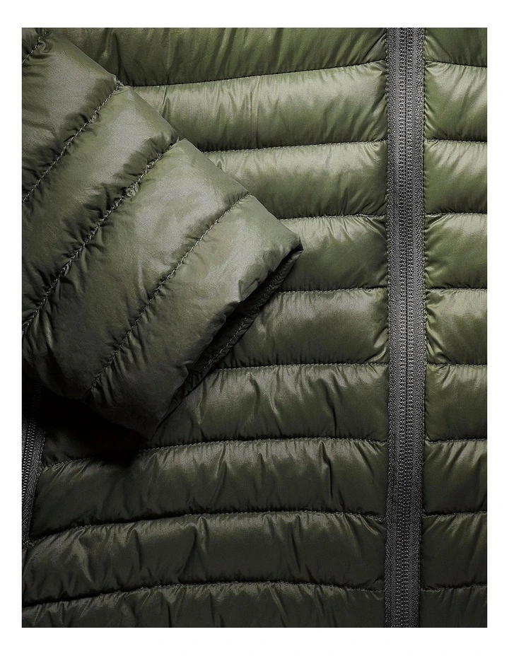 Decathlon | Mens hooded down hiking jacket -5C, MT100 - Green image 7