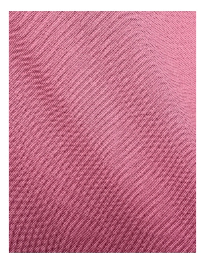 Mens Golf Cotton and Polyester Short-sleeved polo shirt - MW500 dark pink image 6