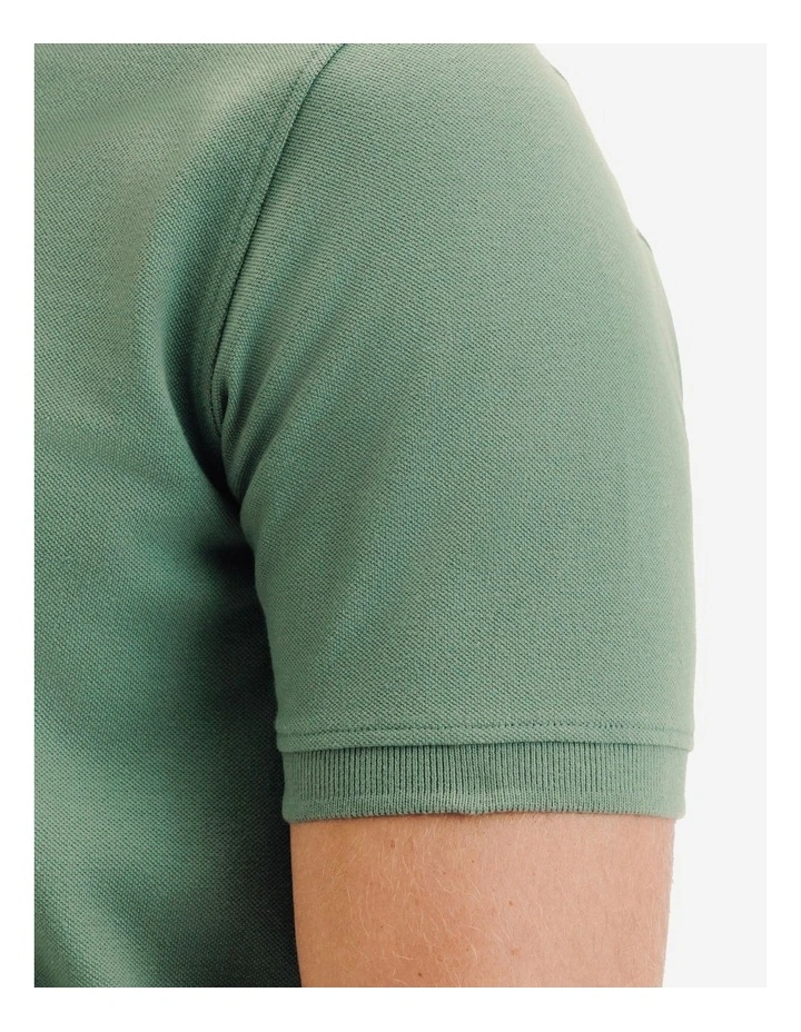 Men's Short-Sleeved Golf Polo Shirt in Green image 5