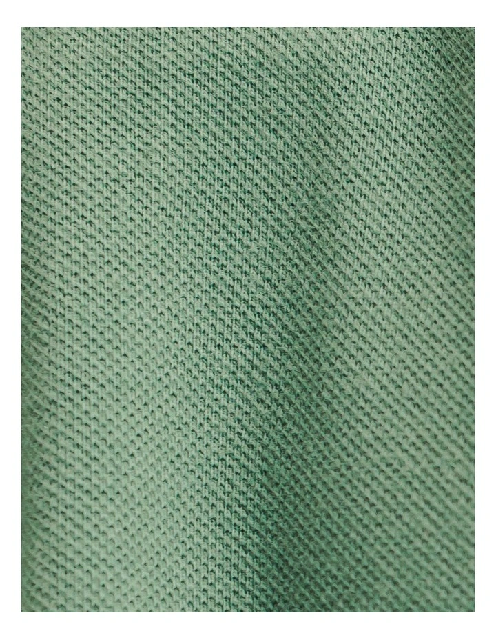 Men's Short-Sleeved Golf Polo Shirt in Green image 6
