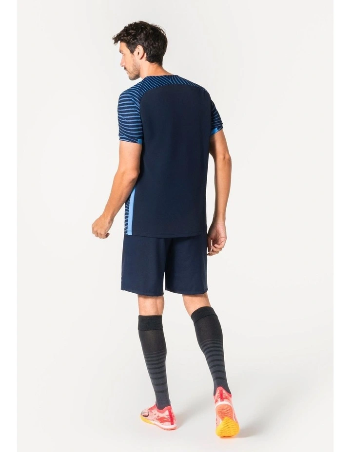 Adult Short-Sleeved Football Shirt Viralto Ripples in Navy Blue/Blue image 5