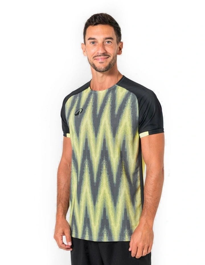 Adult Short-Sleeved Football Shirt Viralto Vibes in Yellow/Black image 1