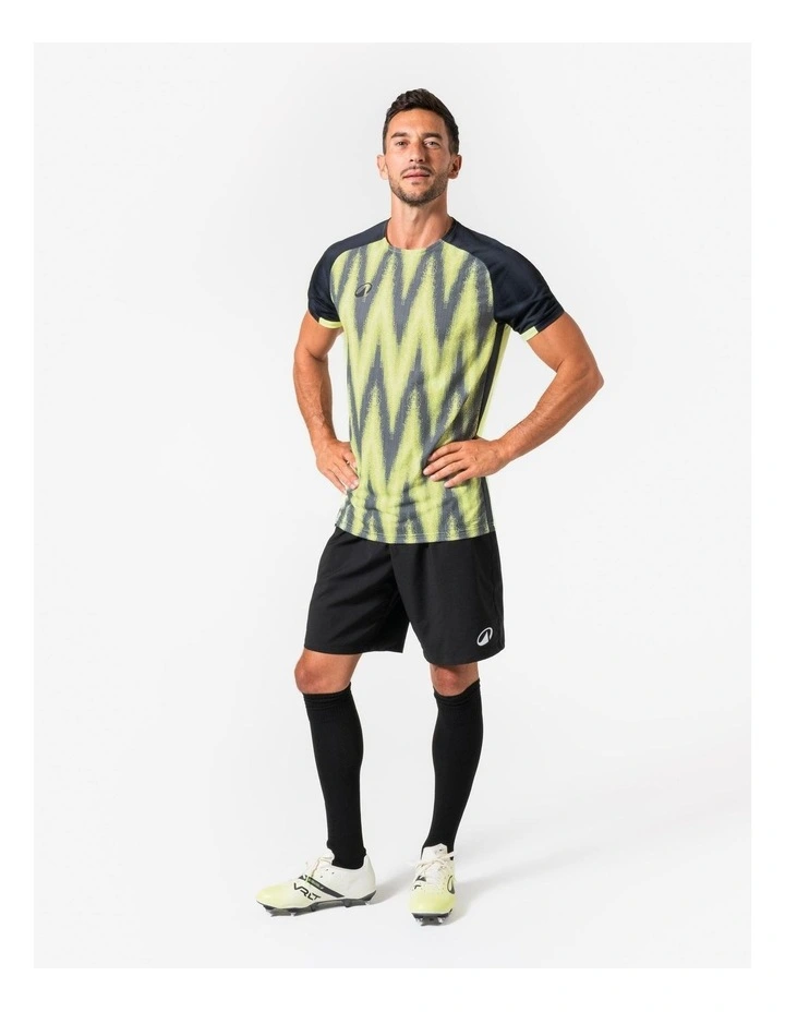 Adult Short-Sleeved Football Shirt Viralto Vibes in Yellow/Black image 2