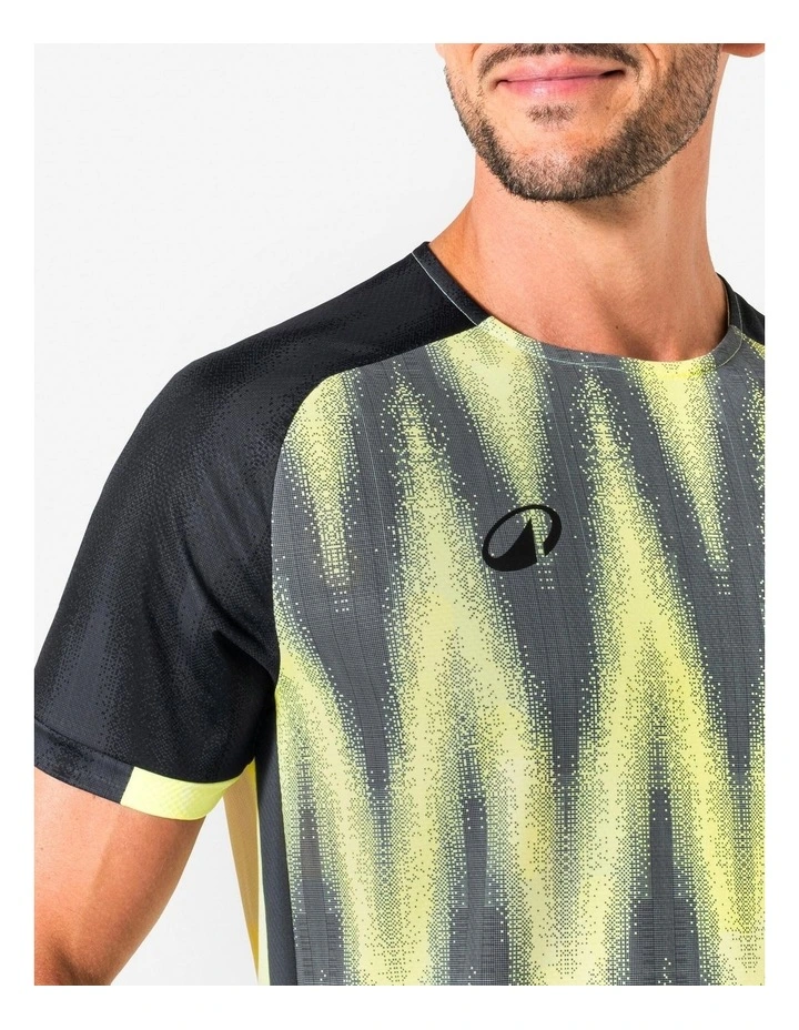Adult Short-Sleeved Football Shirt Viralto Vibes in Yellow/Black image 3