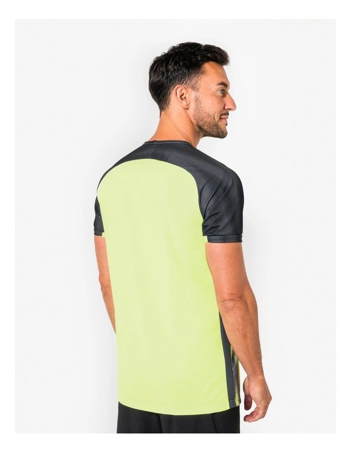 Adult Short-Sleeved Football Shirt Viralto Vibes in Yellow/Black image 4