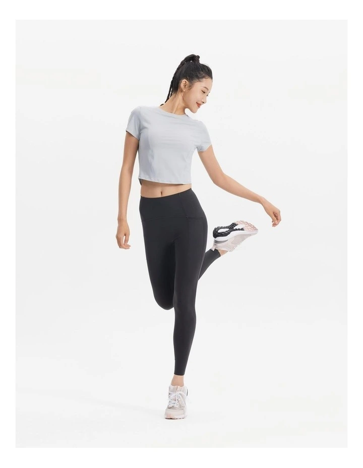 Slim Tee in a Chic Silver Grey image 5