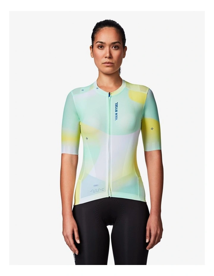 Van Rysel Unisex Cycling Jersey RCR-R in Green image 3