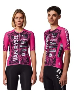 Van Rysel Unisex Cycling Jersey Roubaix Replica in Pink/Purple